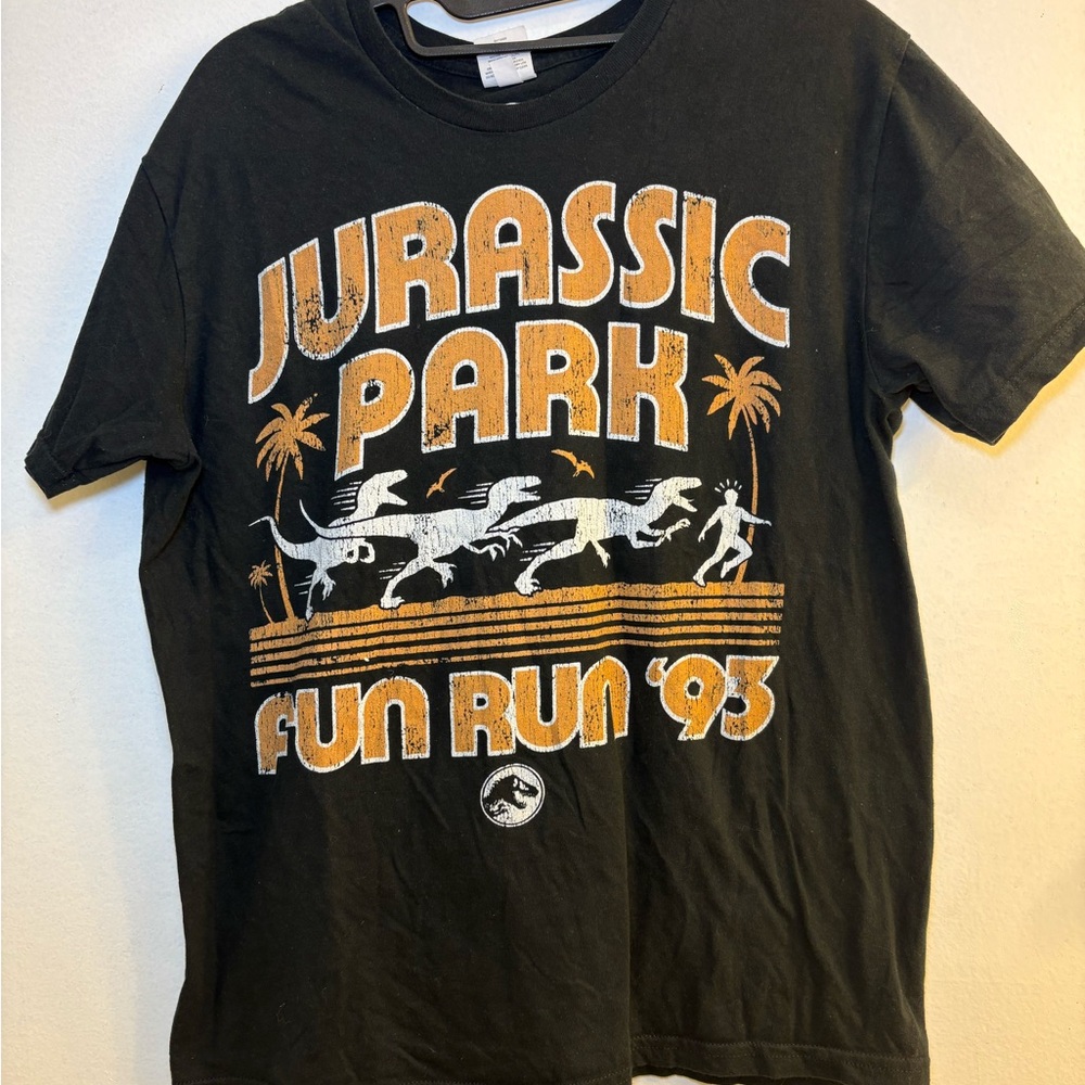 Jurassic Park Black Kids T-Shirt - Picture 2 of 4